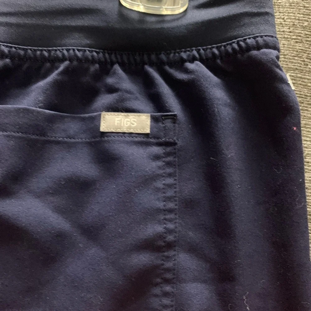 Figs Technical Collection Scrub Pants Straight Leg Navy Blue Medium P